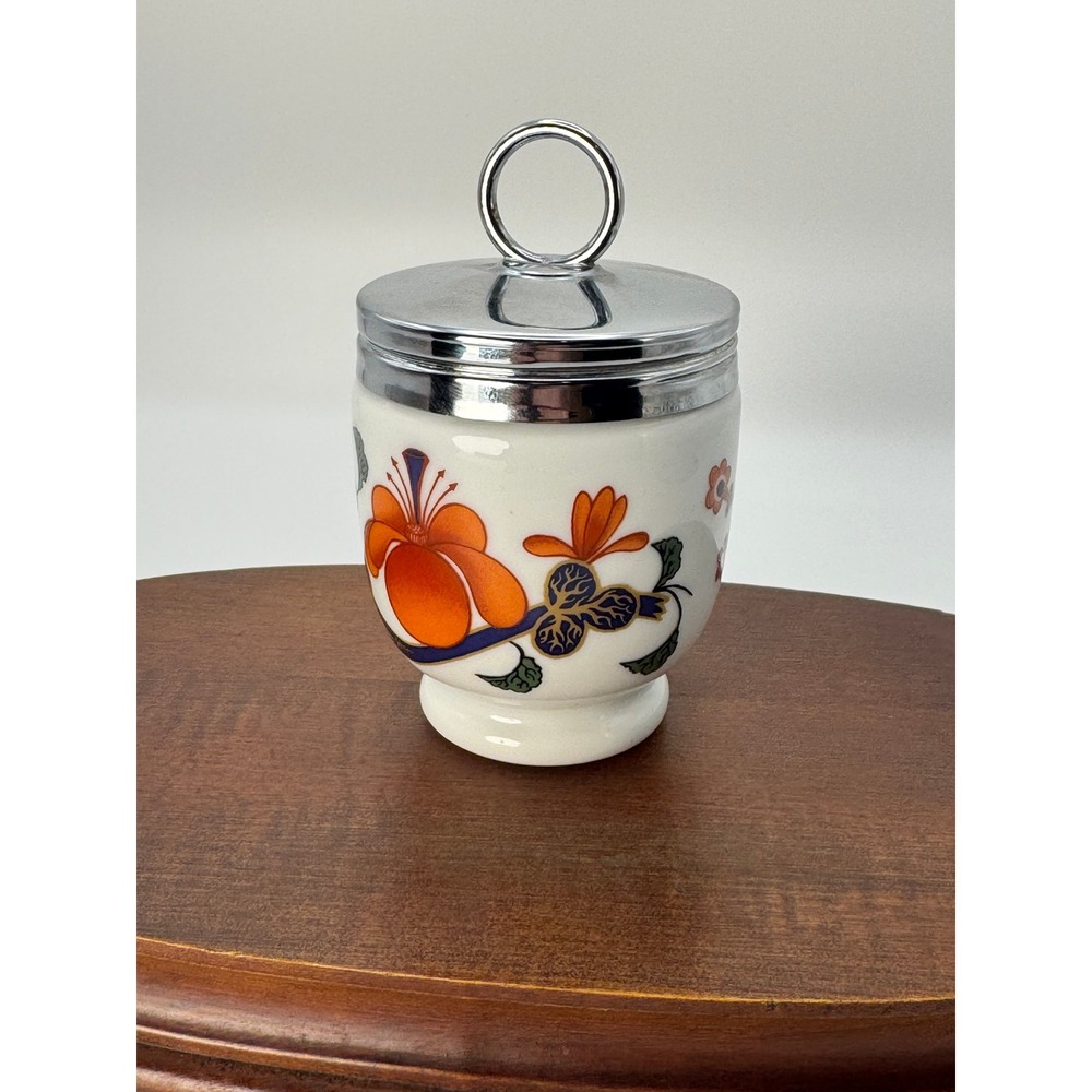 Vintage Egg coddler 1979 Royal Worchester Grainger Imari England Porcelain